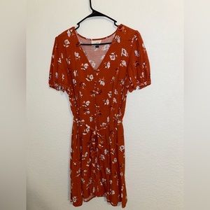 Floral puff sleeve dress